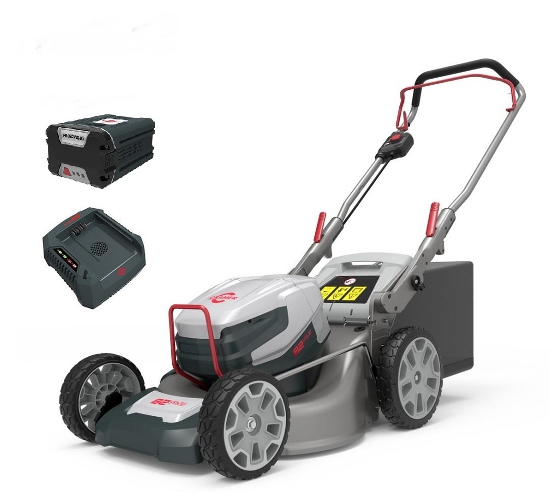 82LM46-Set.jpg Cramer Akku-Rasenmäher 82LM46 – inkl. 1 Akku 82V220G + Ladegerät 82C1G + Mulchkit – 2500086UI
