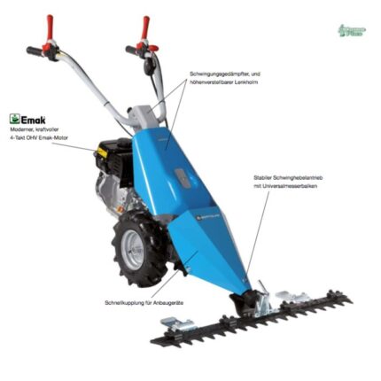 Bertolini MM 110 K 700H Balkenmäher mit Mähbalken 92cm – Detailansicht