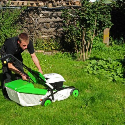 ETESIA Duocut 46 N-ERGY PACS Profi Akku-Rasenmäher 36 Volt 46 cm – Detailansicht