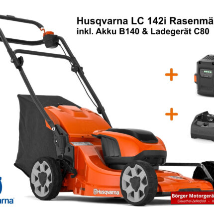 Husqvarna LC 142i Rasenmäher inkl. Akku | Ladegerät – Detailansicht