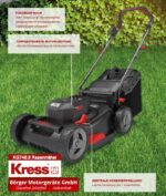 Kress KG748 Rasenmäher mit 2x Akku KAB04 + Ladegerät KAC04 – Detailansicht