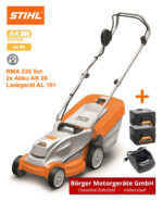 STIHL RMA 235 Akku Rasenmäher Set mit 2x AK 20 + AL 101 – Detailansicht