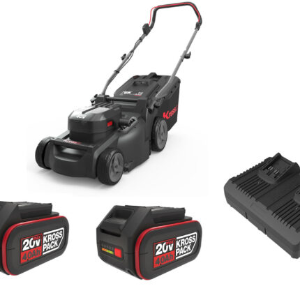 Kress KG748 Rasenmäher mit 2x Akku KAB04 + Ladegerät KAC04 – Detailansicht