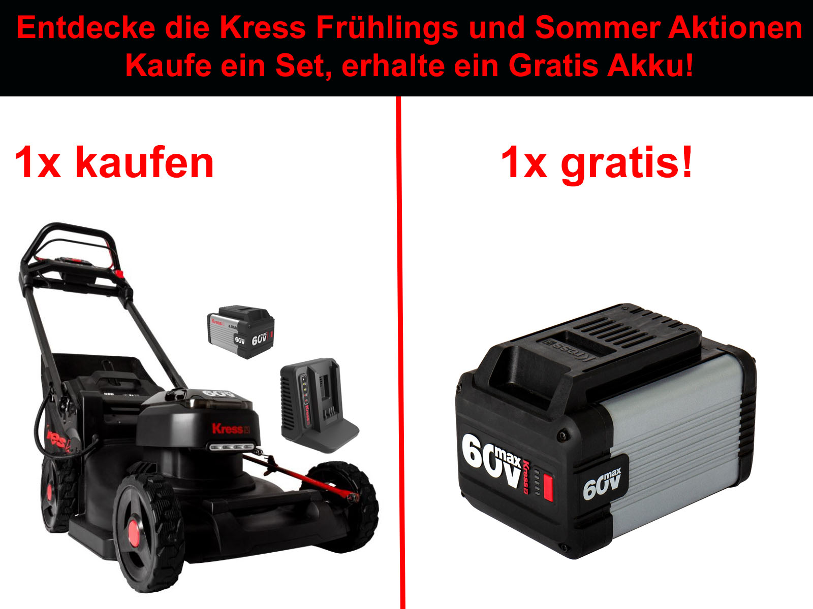 kress_gratis_kg459e_01Y0hY44Uzx0NbL.jpg Kress KG756E Akku Rasenmäher inkl. Akku und Ladegerät – SET
