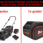 Kress KG745 Rasenmäher mit Akku inkl. Ladegerät