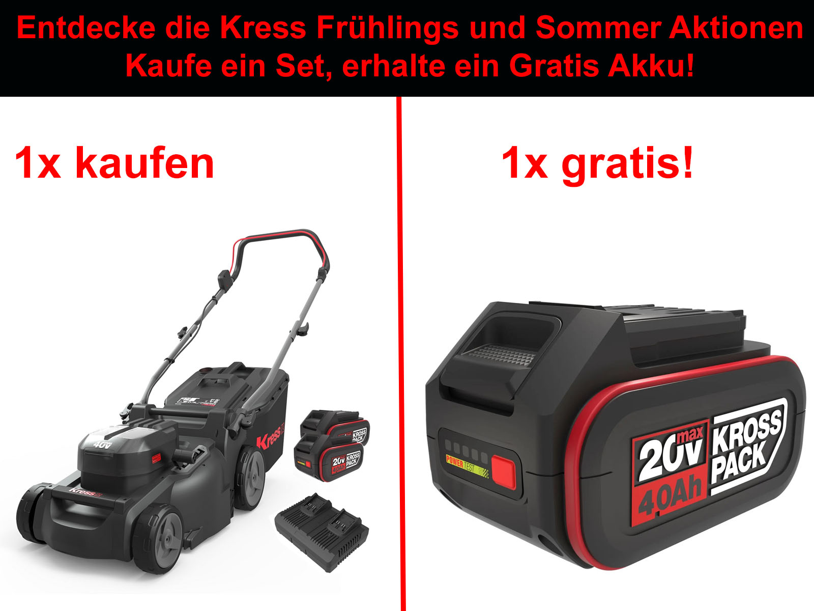 kress_gratis_kg745_01.jpg Kress KG745 Rasenmäher mit Akku inkl. Ladegerät