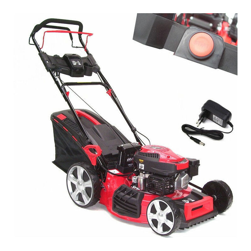 103266077_1.jpg Benzin Rasenmäher 51cm E-Start Mäher Rad-Antrieb Akku Elektrostart