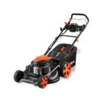 Der FUXTEC Benzin Rasenmäher 53cm und 42Kg Gewicht und einem Hubraum