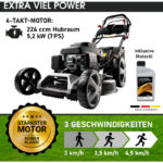 BRAST Benzin Rasenmäher mit Antrieb 5,2kW – Detailansicht