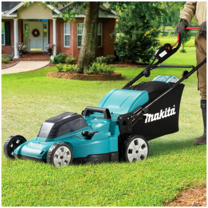 Makita DLM480Z Akku-Rasenmäher 2x 18 V Solo – Detailansicht