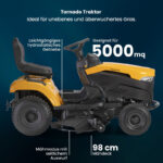 STIGA TORNADO 398 432 ccm Benzin-Gartentraktor mit hydrostatischem – Detailansicht