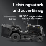 Alpina AT4 84 A ST350 - Benzin-Rasentraktor – Detailansicht