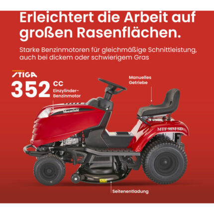 Mountfield MTF 98M SD - Benzin-Rasentraktor – Detailansicht