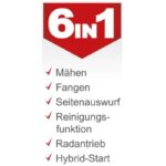 Benzin-Aufsitzrasenmäher MR225-61 Scheppach – Detailansicht