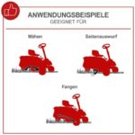 Benzin-Aufsitzrasenmäher MR225-61 Scheppach – Detailansicht