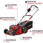 Einhell Akku-Rasenmäher GP-CM 36/52 S Li BL Kit Power X-Change – Detailansicht