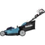 Makita Akku-Rasenmäher 2x18V, 53 cm, 70 l, Akku, Ladegerät, Zubehör – Detailansicht