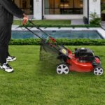 Benzin-Rasenmäher 51cm Schnittbreite 5,5 PS Elektrostart Mulch – Detailansicht