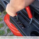Benzin-Aufsitzrasenmäher MR235-61 Scheppach – Detailansicht