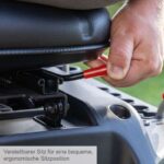 Benzin-Aufsitzrasenmäher MR235-61 Scheppach – Detailansicht