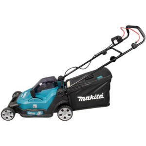 Rasenmäher 43 cm MAK 2x18V Li-Ion MAKITA 2 Batt. BL1850B + Ladegerät – Detailansicht