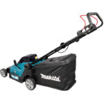 Rasenmäher 43 cm MAK 2x18V Li-Ion MAKITA 2 Batt. BL1850B + Ladegerät – Detailansicht