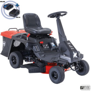 Benzin-Rasenmu00e4hertraktor mit Elektrostarter 196cc 61cm Scheppach