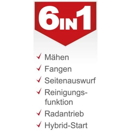 Scheppach Aufsitzrasenmäher MR230 6PS 61cm 150L Fangsack Hybrid-Start – Detailansicht