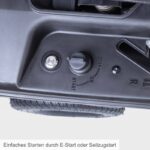 Scheppach Aufsitzrasenmäher MR230 6PS 61cm 150L Fangsack Hybrid-Start – Detailansicht