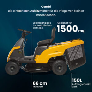 STIGA COMBI 166 ST - Benzin-Rasentraktor – Detailansicht