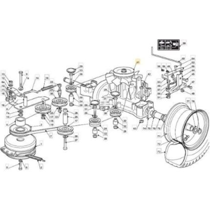 Hydro K574D TC HE Getriebe – ORIGINAL Stiga 118400975/0