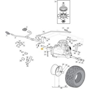 Hydrostatischer Antrieb ORIGINAL STIGA Rasentraktor FX PRO KW