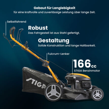 STIGA COMBI 753 V Selbstfahrender Rasenmäher – Detailansicht