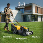 STIGA Combi 53 S - Selbstfahrender Rasenmäher, Kombimotor, 166 cm³ – Detailansicht