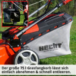 Benzin Rasenmäher Antrieb 5in1 6PS 53 cm Schnittbreite Elektrostart – Detailansicht