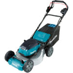 Makita Akku-Rasenmäher 2x18V, 53 cm, 60 l, 2 Akku, Doppelladegerät – Detailansicht