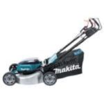 Makita Akku-Rasenmäher 2x18V, 53 cm, 60 l, 2 Akku, Doppelladegerät – Detailansicht