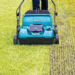 Makita UV001GZ Akku-Vertikutierer – Detailansicht