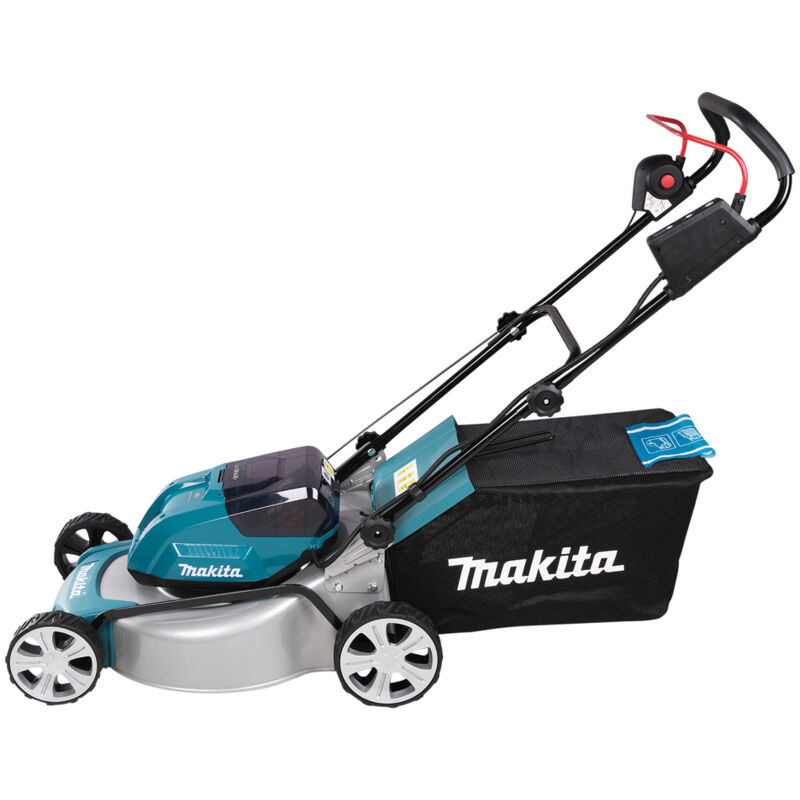 169539886_1.jpg Makita Akku-Rasenmäher DLM463PT2, 2x18V, 2x 5,0 Ah und Doppelladegerät