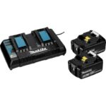 Makita Akku-Rasenmäher DLM463PT2, 2x18V, 2x 5,0 Ah und Doppelladegerät – Detailansicht
