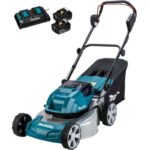 Makita Akku-Rasenmäher DLM463PT2, 2x18V, 2x 5,0 Ah und Doppelladegerät – Detailansicht