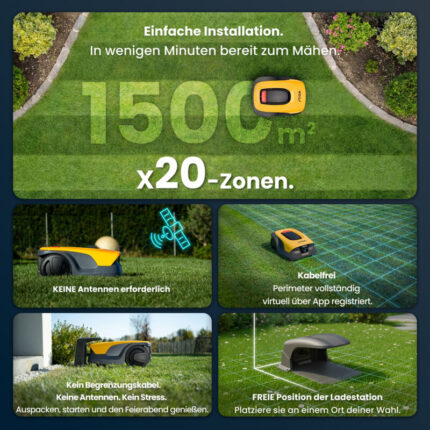 STIGA Vista A 15v Mähroboter bis zu 1500m² – Detailansicht