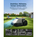 Eufy E15 grau Mähroboter – Detailansicht
