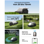 Eufy E15 grau Mähroboter – Detailansicht