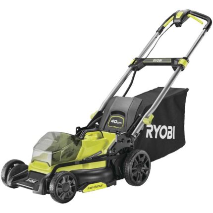 Ryobi 18V Bürstenlose Rasenmäher grün und grau 40 cm