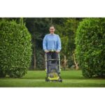Ryobi 18V Bürstenlose Rasenmäher grün und grau 40 cm – Detailansicht