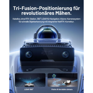 MAMMOTION LUBA 3 AWD 1500 Mähroboter ohne Begrenzungskabel für 1500㎡ – Detailansicht