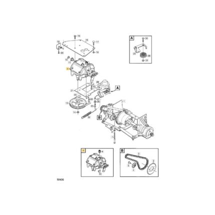 Getriebe ORIGINAL STIGA Rasenmäher 1125M 1134-6717-01