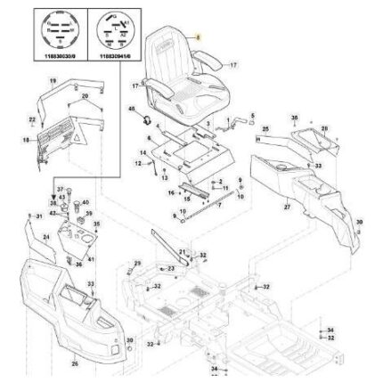 ORIGINAL STIGA SITZ – 118830284/0 – Detailansicht