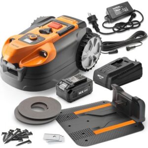 Autonomer 24V Rasenroboter mit Ladestation – Detailansicht